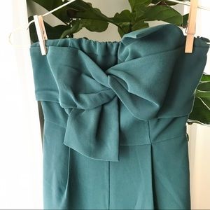 Anthropologie Jumpsuit in Deep Jade Green